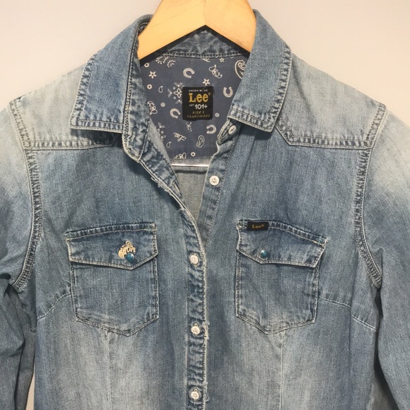 Rare Vintage Lee Denim Dress - Picture 2 of 12